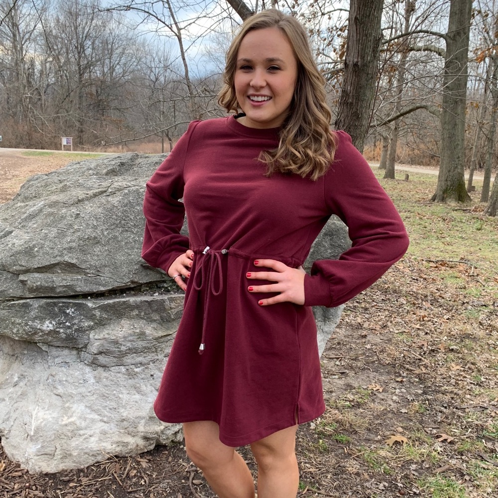 NWT Burgundy Sweater Dress